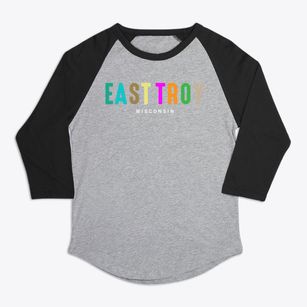 East Troy Wisconsin Color Pop Premium Baseball Tee