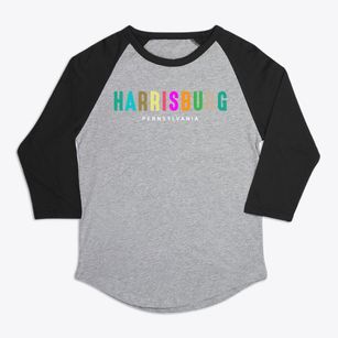 Harrisburg Pennsylvania Color Pop Premium Baseball Tee