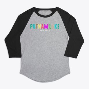 Putnam Lake New York Color Pop Premium Baseball Tee