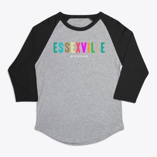 Essexville Michigan Color Pop Premium Baseball Tee