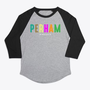 Perham Minnesota Color Pop Premium Baseball Tee