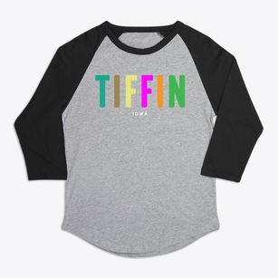 Tiffin Iowa Color Pop Premium Baseball Tee