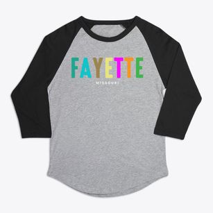 Fayette Missouri Color Pop Premium Baseball Tee