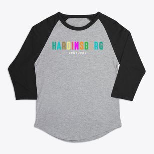 Hardinsburg Kentucky Color Pop Premium Baseball Tee