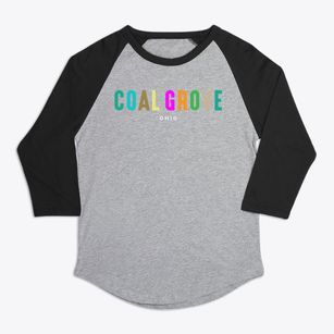 Coal Grove Ohio Color Pop Premium Baseball Tee