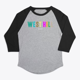West Hill Ohio Color Pop Premium Baseball Tee