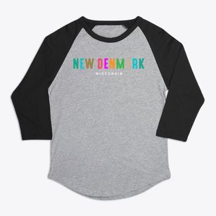 New Denmark Wisconsin Color Pop Premium Baseball Tee