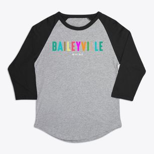 Baileyville Maine Color Pop Premium Baseball Tee