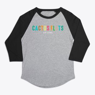 Cactus Flats Arizona Color Pop Premium Baseball Tee