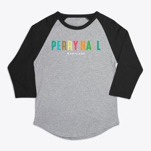 Perry Hall Maryland Color Pop Premium Baseball Tee