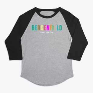 Bergenfield New Jersey Color Pop Premium Baseball Tee