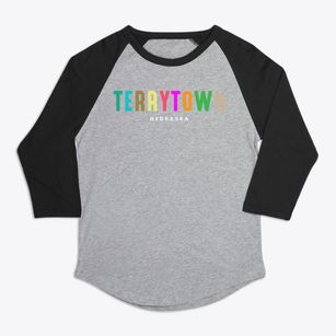 Terrytown Nebraska Color Pop Premium Baseball Tee