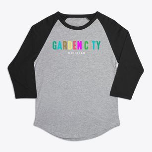 Garden City Michigan Color Pop Premium Baseball Tee