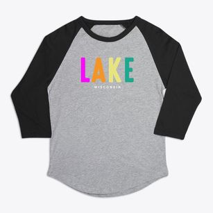 Lake Wisconsin Color Pop Premium Baseball Tee
