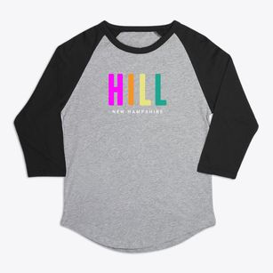 Hill New Hampshire Color Pop Premium Baseball Tee