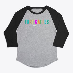 Fort Gaines Georgia Color Pop Premium Baseball Tee