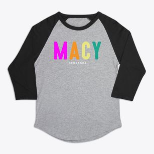 Macy Nebraska Color Pop Premium Baseball Tee