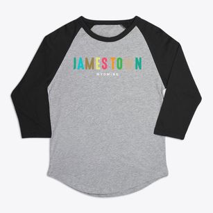James Town Wyoming Color Pop Premium Baseball Tee