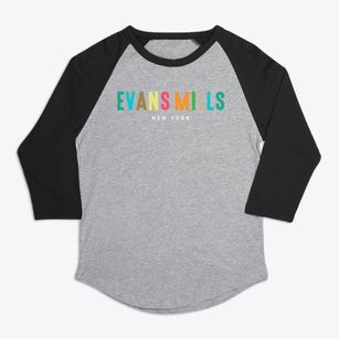 Evans Mills New York Color Pop Premium Baseball Tee