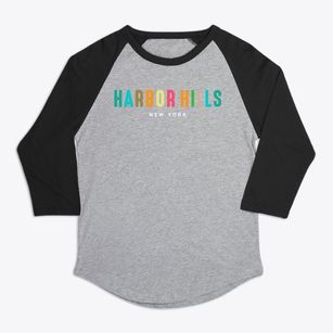 Harbor Hills New York Color Pop Premium Baseball Tee