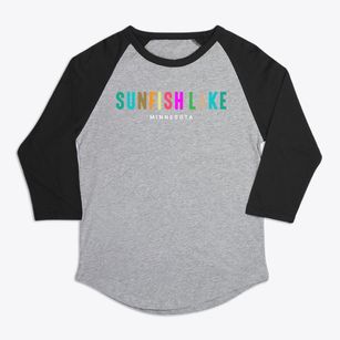 Sunfish Lake Minnesota Color Pop Premium Baseball Tee