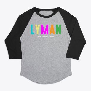 Lyman New Hampshire Color Pop Premium Baseball Tee