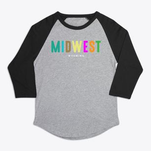 Midwest Wyoming Color Pop Premium Baseball Tee