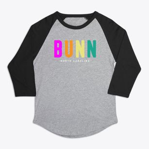 Bunn North Carolina Color Pop Premium Baseball Tee