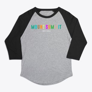 Mount Summit Indiana Color Pop Premium Baseball Tee