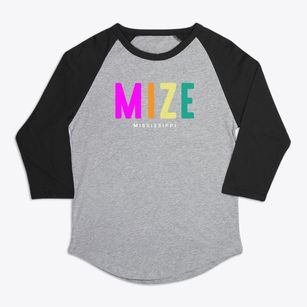 Mize Mississippi Color Pop Premium Baseball Tee