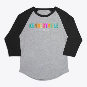 Kennedyville Maryland Color Pop Premium Baseball Tee