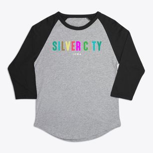 Silver City Iowa Color Pop Premium Baseball Tee