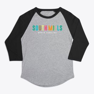 South Mills North Carolina Color Pop Premium Baseball Tee