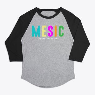 Mesic North Carolina Color Pop Premium Baseball Tee