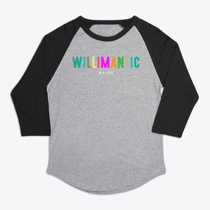 Willimantic Maine Color Pop Premium Baseball Tee