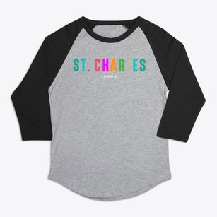 St. Charles Idaho Color Pop Premium Baseball Tee
