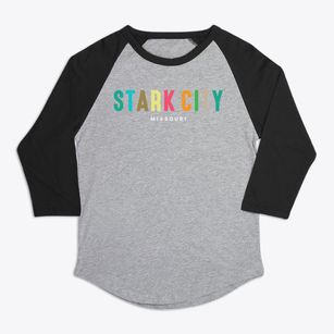 Stark City Missouri Color Pop Premium Baseball Tee