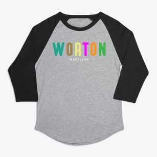 Worton Maryland Color Pop Premium Baseball Tee