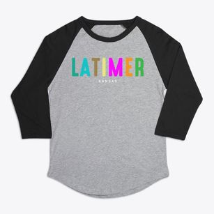 Latimer Kansas Color Pop Premium Baseball Tee