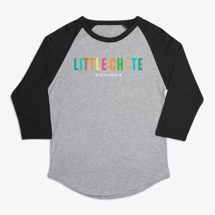 Little Chute Wisconsin Color Pop Premium Baseball Tee