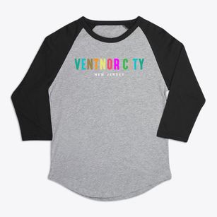 Ventnor City New Jersey Color Pop Premium Baseball Tee