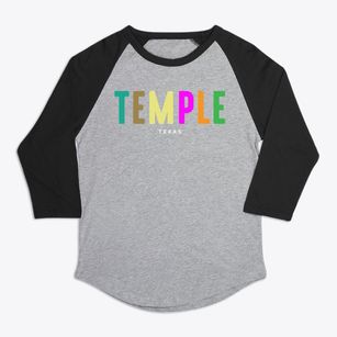 Temple Texas Color Pop Premium Baseball Tee