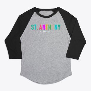 St. Anthony Minnesota Color Pop Premium Baseball Tee