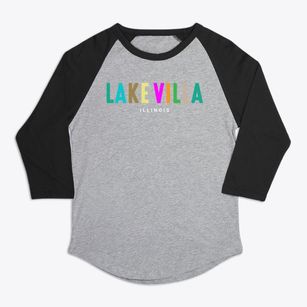 Lake Villa Illinois Color Pop Premium Baseball Tee