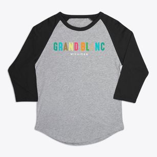 Grand Blanc Michigan Color Pop Premium Baseball Tee