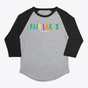 Fair Lakes Virginia Color Pop Premium Baseball Tee