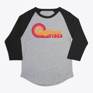  California Retro Vibes Premium Baseball Tee