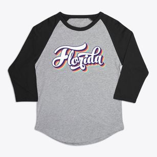  Florida Retro Candy Vibes Premium Baseball Tee