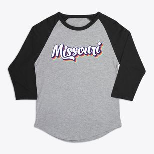  Missouri Retro Candy Vibes Premium Baseball Tee