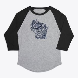  Wisconsin Mandala Premium Baseball Tee